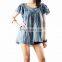 NAPAT Woman Doll Short Sleeve Loose Casual Shirt
