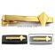 2014 Gold plated cheap tie clip with custom logo