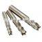 Delevel-Tungsten Carbide 4 Flutes Square Face Endmill / Cnc Carbide Milling Cutter / Flat Face Cutting Tool