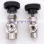 Needle valve Free Shipping Adjustable Needle Valve 1/8'' 1/4'' 3/8" 1/2'' Right Angle Female Thread BSP SS304 For Water Gas Oil