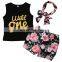 kids baby toddler star stripes kids clothing girl boutique clothing sets