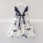 Baby girl dress children frocks designs white linen girls birthday party dress