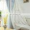 Wholesale white embroidered voile drapes pure color solid full shade cloth double layer one-piece blackout decoration curtains