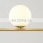 Modern Decorative Gold Glass Ball Hanging Lamp Art Glass Chandelier Pendant Lamp
