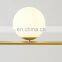 Modern Decorative Gold Glass Ball Hanging Lamp Art Glass Chandelier Pendant Lamp