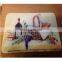 Customs made rich designs clear glass tempered glass cutting board