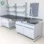 SGS approved lab furniture adjustable work bench lab table with sink