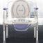 Hot sale Toilet Chair Home Care  indoor Disabled Shower Commode Wheel Chair With Wheels