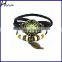 Vintage Wrap Around Women's Bead Leaf Bracelet Quartz Watch WP005