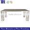 Stainless Steel Legs Dining Table,Solid Wooden(OAK/ELM) Top Dining Table,Square Dining Table
