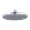 Polished Stainless Steel Round 8 inch ABS Plastic Black Body High pressure Rainfall Shower Head