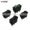 China rocker switches manufacturer waterproof black 12v 16A SPST 3 pin position illuminated led kcd3 series rocker switch