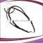 custom red and black two braided elastic hair extensions headbands