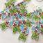 Fancy 2 Holes Cartoon Craft Mixed Animal Colored Cute DIY Flower Wooden Button