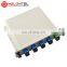 MT-1081-4 Fully Stocked Cassette 1*4 Type PLC Optical Splitter Box With SC Adaptor