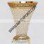 European Decanter Brass Crystal Antique Home Decor