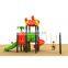 New Arrival Commercial Plastic Playground Equipment Kids Play 3 Slides and Swing Sets Playground Outdoor Playsets for Children