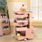 New Arrival Rotating Stand Trolley 3 Tier Rolling Storage Cart Shelf Shelves