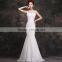 C71564A new fashion lady white lace wedding dresses woman long tail slimming shape wedding dress