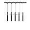 Contemporary Design Minimalist Ceiling Spotlight Bedroom Aluminum Black LED Track Pendant Light