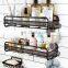 Shower Caddy Shelf - Self Adhesive 3-Pack Bathroom Shower Organizer Suction Storage with Soap Holder