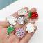 20Pcs/Set New Christmas Charms Pendants Enamel Bracelet Party Home Metal Craft Decoration Tree Hanging DIY Jewelry Accessories