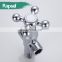 Rapsel 3-way Double Outlet Brass Chrome Plated 90 Degree Angle Valve