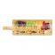 100% Organic Durable Bamboo Wood Cheese Board Knife Set With Slate And Handle