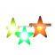 PE plastic led commercial christmas lights rgb clear star shape Christmas lights waterproof led light CE/ROSH certificate