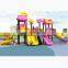 School children plastic commercial outdoor playground equipment slides for kids