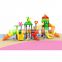 Plastic slide commercial children playground equipment playground outdoor