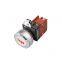 ip65 30mm flat head symbol led chrome plated brass 12v spdt custom momentary switch