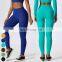 Workout Tights Custom Logo Butt Lifting Sports Legging Gym Fitness Pants High Waist Ribbed Seamless Yoga Leggings For Women