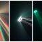 Rainbow Effect LED Bee eye lense Rotation Moving Head with Sound music Control Party Lights for dj pubs Musicians party