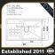 Simple Style Customize Sus304 Countertop Basin
