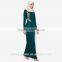 Muslim dress with high quality islamic fashion abaya babai women prom dress D244