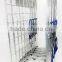 Logistics warehouse steel nestable cage trolley