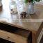 Y-1530 American country style vintage elm coffee table with drawers