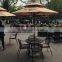 white outdoor patio parasol aluminium market double layers umbrella