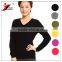 women's crewneck cashmere basic design sweater