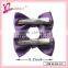 High quality bow hair clip jewelry wholesale hair bows with clips,dot polyester satin ribbon bow