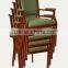 Faux Wood Grain Aluminum Dining Chair