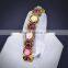 Unique Crystal 18K Gold Plated Colorful bangle For Lay And Women