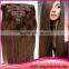 2015 Cheap Clip In Colored Hair Extension Straight Brazilian Human Hair Extension
