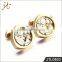 Factory Supply Wholesale Sliver Watch Movement Cufflinks