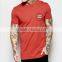 printed long men t-shirt short sleeves O-collar men casual t-shirt OEM service