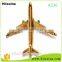 Die struck 3D metal airplane lapel pin,gold lapel pins
