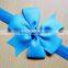 low price eco-friendly material grosgrain satin ribbon bow baby foe elastic headband