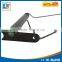 Black color compass flint fire starter magnesium flint stone fire starter with ruler