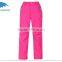 Hot sale outdoor waterproof polyester ski pants with side zipper kids/children